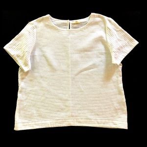 Eileen Fisher Top, White Cotton Box Top
